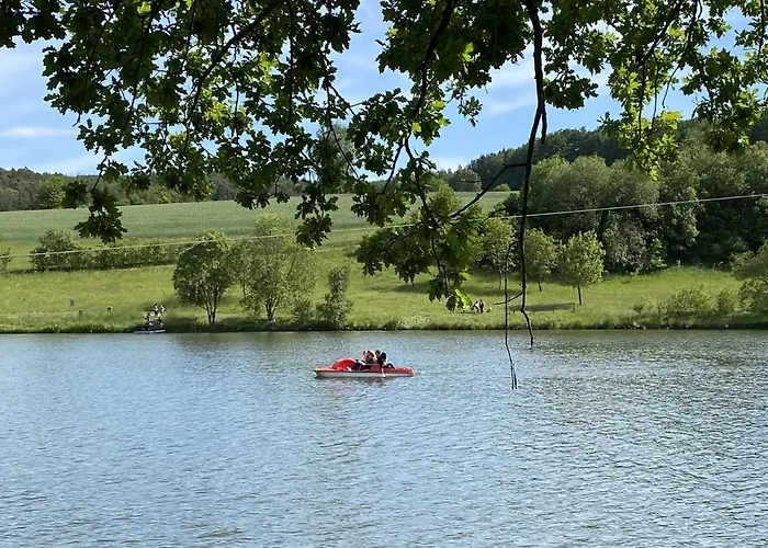 Vakantiehuis Entspannung In Der Mit Seeblick Und Sauna - Felix Von Mein-seepark Kirchheim (Hessen)